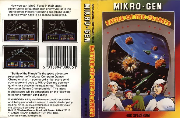 Battle of the Planets box art for ZX Spectrum